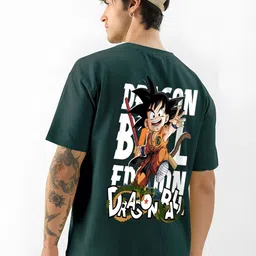 ANGERHOOD Graphic Dragon Ball Z Printed Drop-Shoulder Sleeves Oversized Cotton T-shirt-picture-48
