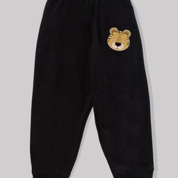 KAVEE 100% Cotton Biowashed Full Length Lounge Pant Tiger Print - Black-image-60