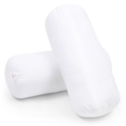 MY ARMOR Microfibre Bolster Pillow Pack of 2 - White-0