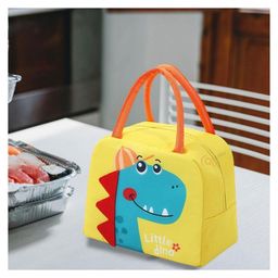 KARBD Insulated Lunch Box Bag with Aluminium Foil Insulation - Yellow Colour, Dinosaur Design-image-6
