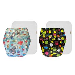 Dumbledo Premium Cloth Diaper with Leak-Proof, Absorbent 5-layer White Insert - Dryfeel with Comfortable Fit for 3 Months to 3 Years, Pack of 2-14