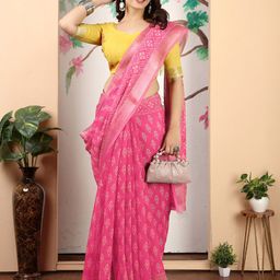Mitera Paisley Pure Cotton Saree-image-71