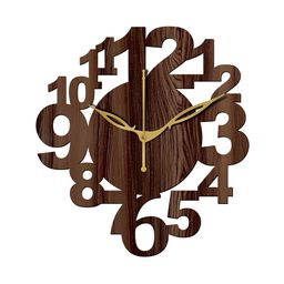 Freny Exim Brown Analogue Wood Wall Clock-image-89