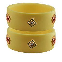 Vidhya Kangan Women Beige Bangle-image-23