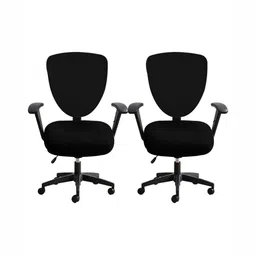 Lazi 2-Pcs Black Stretchable Office Chair Covers-picture-24