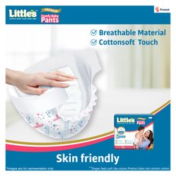 Little's Comfy Baby Pants Diapers Medium Size with Wetness Indicator and 12 hours Absorption - 72 Pieces image 3