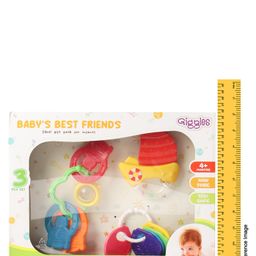 Giggles Teethers and Rattles Set of 3 - Multicolour image 3