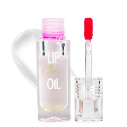 JUSTGOLD Long Lasting Lip Glow Oil With Vitamin E & Jojoba Oil - 4 ml - Crystal - 01-26