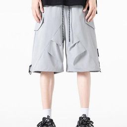 KPOP Men Mid-Rise Regular Fit Shorts-image-30