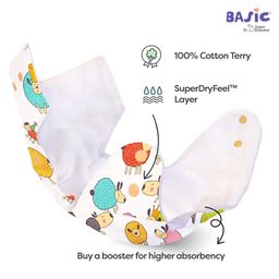 SuperBottoms BASIC Reusable Cloth Diaper for babies 0-3 Years | Freesize Adjustable, Washable and Reusable Cloth Diaper for babies | Shell with insert | Pack of 5 image 5