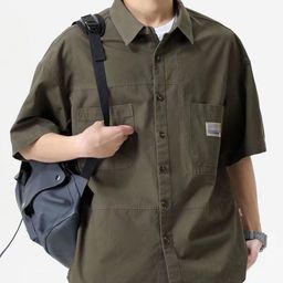 The Roadster Lifestyle Co Spread Collar Short Sleeve Shirt-image-46