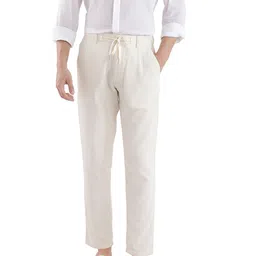 RARE RABBIT Men Pleated Cotton Trouser-image-6
