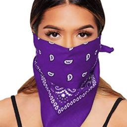 Tough Headwear Unisex Bandana For All Ages ["Purple"] Handkerchief-image-35