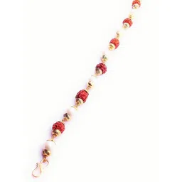 RAVIOUR LIFESTYLE Unisex Stainless Steel Rudraksha Charm Bracelet-image-10