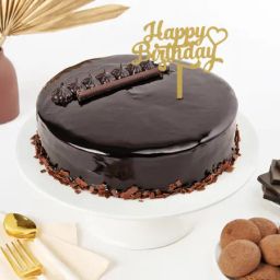 Truffle Decadence Birthday Cake (500 Gm)-image-65