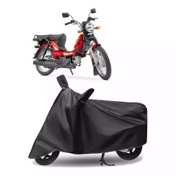 Auto Pearl Polyester Two Wheeler Cover for TVS Heavy Duty BS6 (Grey)-image-97