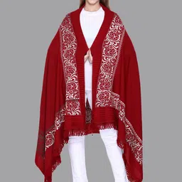 Tones-N-Shades Women Woven Design Shawl-picture-26