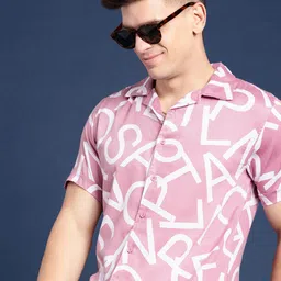 Mast & Harbour Men Slim Fit Opaque Printed Casual Shirt-picture-10