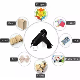 CRAFTYGUN 40 W Trigger Feed Hot Glue Gun Black with 5 Stick, FD-40 W image 3