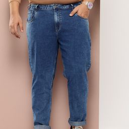 Sztori Men Plus Size Slim Fit Light Fade Stretchable Jeans-picture-26