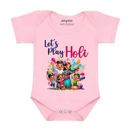 Arvesa Lets Play Holi Printed Romper-picture-54