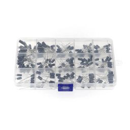 Assorted Electrolytic Capacitor Kit 200pcs 0.1-220uF 15 Value Electrolytic Capacitor Assortment Box Kit - RS2767Assorted Electrolytic Capacitor Kit 200pcs 0.1-220uF 15 Value Electrolytic Capacitor Assortment Box Kit - RS2767 image 1