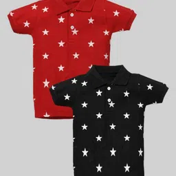 BAESD Boys 2 Printed Polo Collar T-shirt-image-57