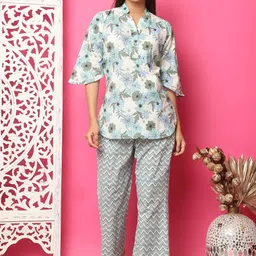 TAG 7 Printed Pure Cotton Night Suit-image-40