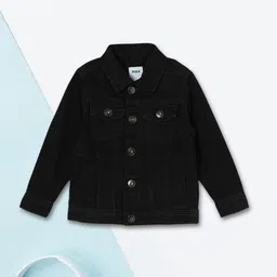 max Boys Polyester Crop Denim Jacket with Patchwork-20