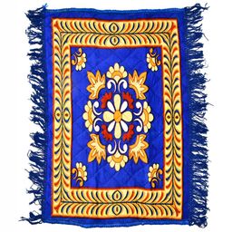 Aura 2-Pcs Blue & Yellow Printed Prayer Mat-35