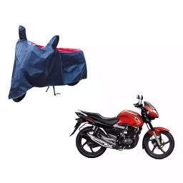 Auto Pearl Waterproof Two Wheeler Cover For Suzuki GS 150R (Red & Blue)-image-5