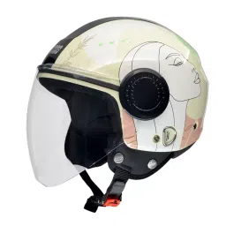 Studds URBAN SUPER D3 DECOR YELLOW & PINK (600 mm) X Large Open Face Helmet, YELLOW & PINK N6-image-64