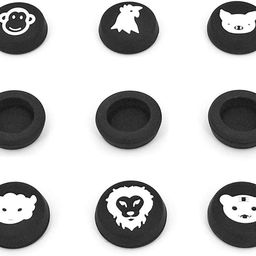 New World 9 Pcs Animal Design Thumb Grip Caps for DualSense wireless controller PlayStation5, Soft Silicone Joystick Cap for PS5, PS4, Xbox Series X/S, Xbox One Controller image 3