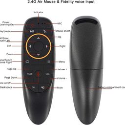 JusCliq G10 Voice Control Air Mouse 2.4GHZ Wireless Microphone Remote Control - Bluetooth image 2