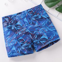 Babyhug Quick Dry Swimming Trunk Stars Print- Blue-image-61