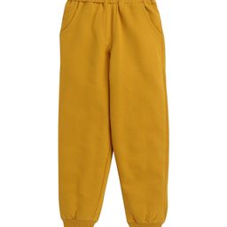 Aww Hunnie Full Length Solid Jogger - Mustard Yellow-picture-0