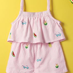 Nauti Nati Sleeveless Fruits Printed Jumpsuit - Pink-image-45
