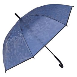 CHAATEWALA Transparent Leaves Digital Designed Umbrella - Blue-28