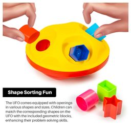 Ratnas Little Explorer's Activity Set 3 in 1 Stacker Spinner & Shape Sorter - Multicolor image 2