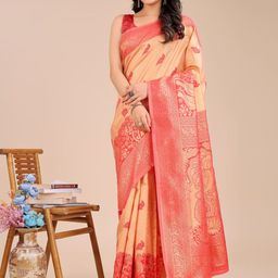 Astita Woven Design Zari Banarasi Saree-image-78