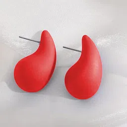 FIMBUL Teardrop Shaped Drop Earrings-6