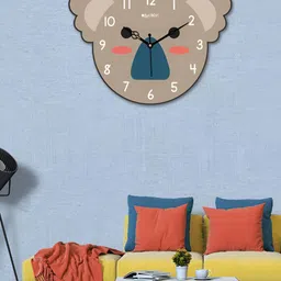OLIVE TREE Brown Contemporary Wall Clock-0
