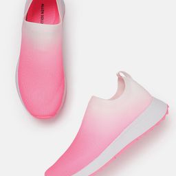 Allen Solly Women Woven Design Round-Toe Slip-On Sneakers with Ombre Effect-76