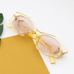 Ted Smith Women Cateye Sunglasses with UV Protected Lens TOKIO_C5-YELLOW-50