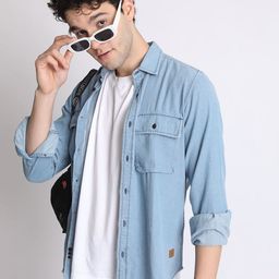 The Roadster Lifestyle Co Spread Collar Long Sleeve Shirt-image-34