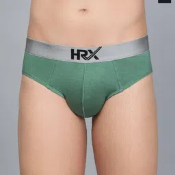 HRX by Hrithik Roshan Pack Of 2 Ultrasoft Basic Briefs HRX_BRF_001_GRN_NB_2PC-image-63