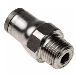 Legris LF3800 Series Straight Threaded Adaptor NPT 1/8 Male to Push In 6 mm Threaded-to-Tube Connection Style, 3805 06 11-picture-42