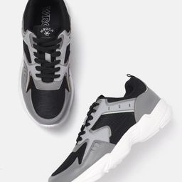 WROGN Men Colourblocked Sneakers-image-18