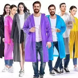 HACER EVA Hooded Type Top Button Closer Random Color Raincoat Free Size for Unisex, EXRS02C-N-image-15