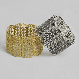 Kord Store Women 2 Gold-Toned & Silver-Toned  Wraparound Bracelet-24